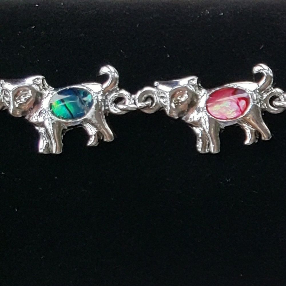 Paua Shell hand-crafted bracelet.